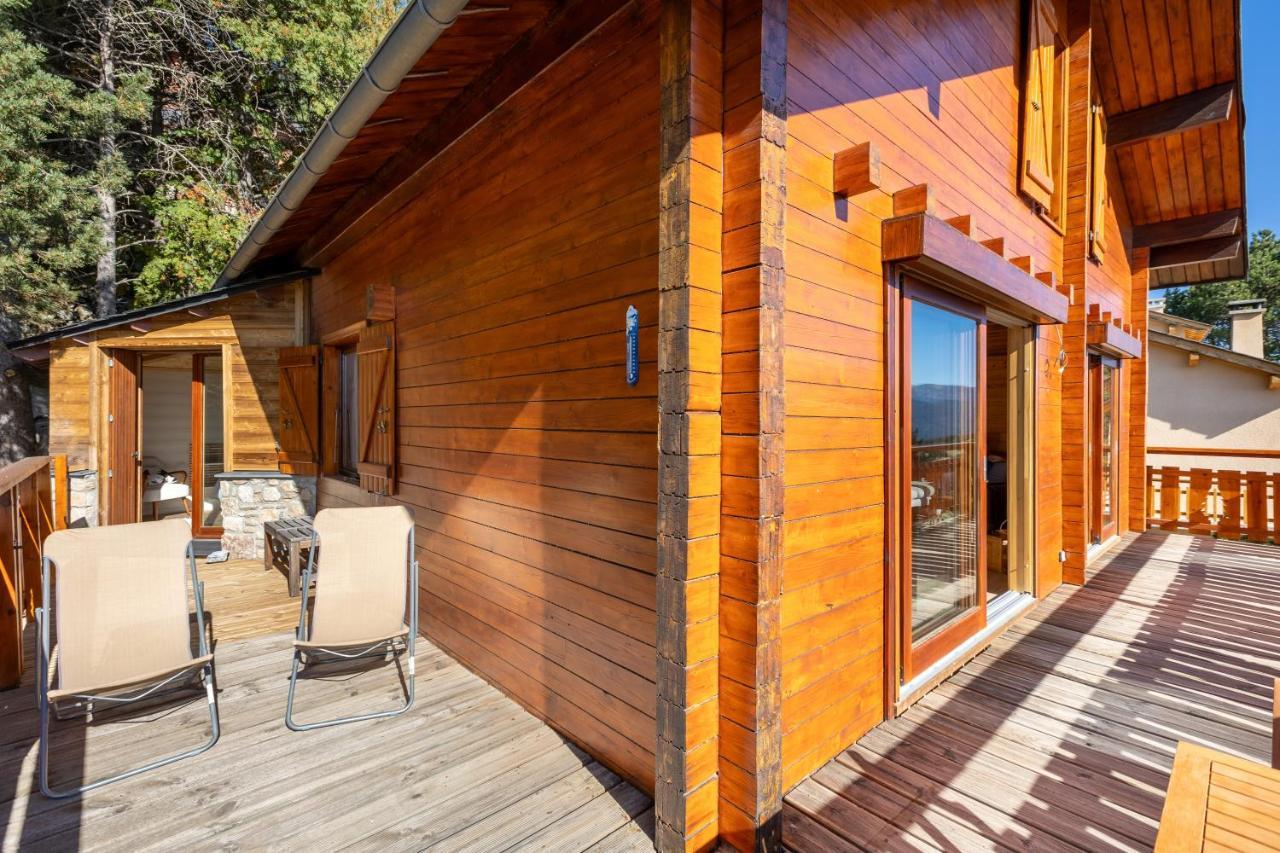 Chalet Les Tilleuls - Jolie Vue Montagne Et Lac Les Angles  Exterior foto